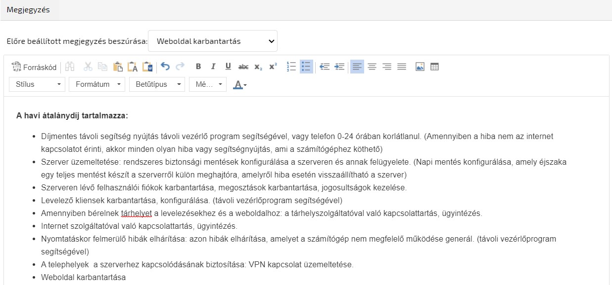 Árajánlat sablonok